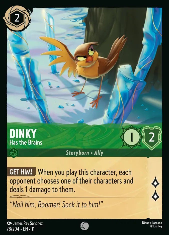 Dinky #78 Winterspell Disney Lorcana card