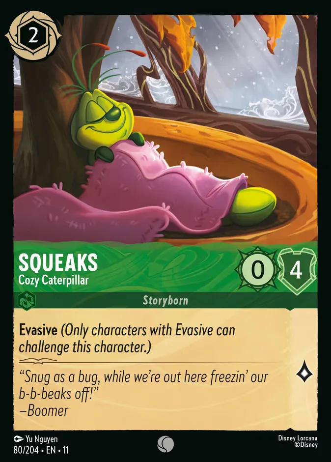 Squeaks #80 Winterspell Disney Lorcana card