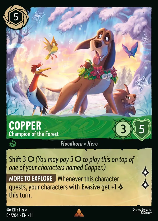Copper #84 Winterspell Disney Lorcana card
