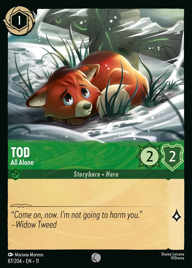 Tod #87 Winterspell Disney Lorcana card