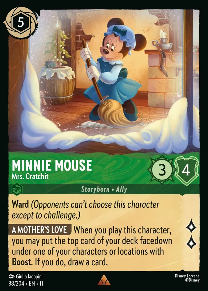 Minnie Mouse #88 Winterspell Disney Lorcana card