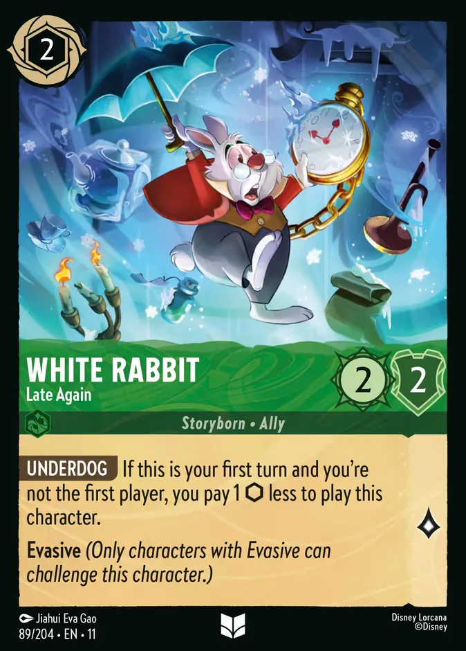 White Rabbit #89 Winterspell Disney Lorcana card