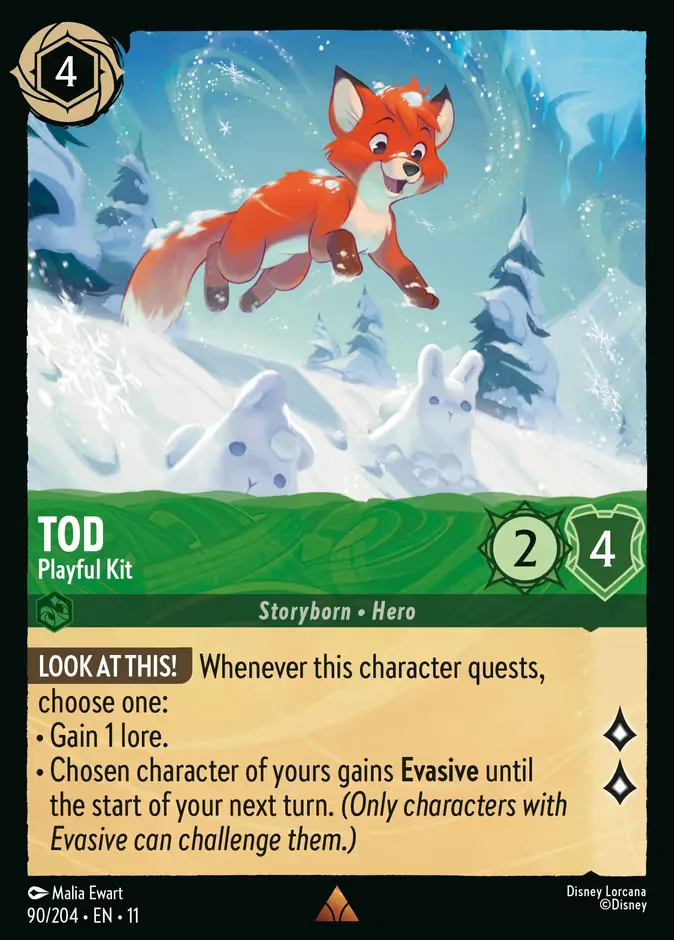 Tod #90 Winterspell Disney Lorcana card