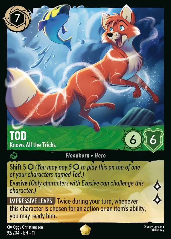Tod #92 Winterspell Disney Lorcana card