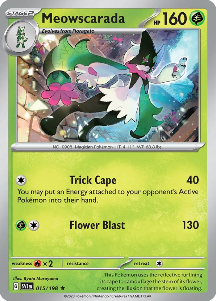 Meowscarada #15 Scarlet & Violet Pokemon card
