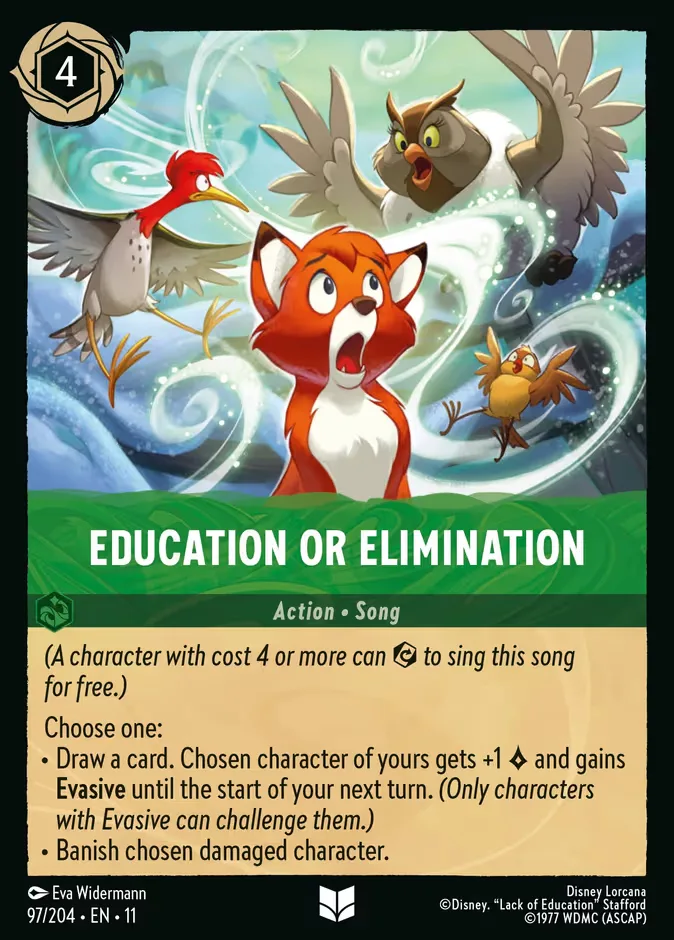 Education or Elimination #97 Winterspell Disney Lorcana card