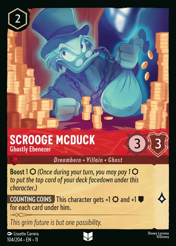 Scrooge McDuck #104 Winterspell Disney Lorcana card