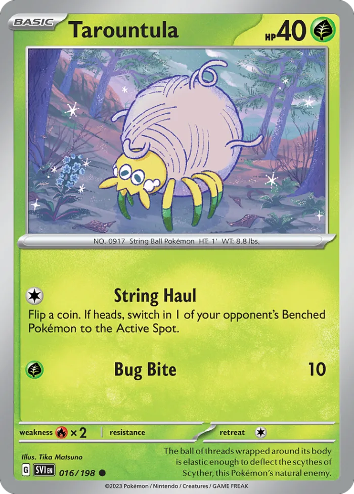 Tarountula #16 Scarlet & Violet Pokemon card