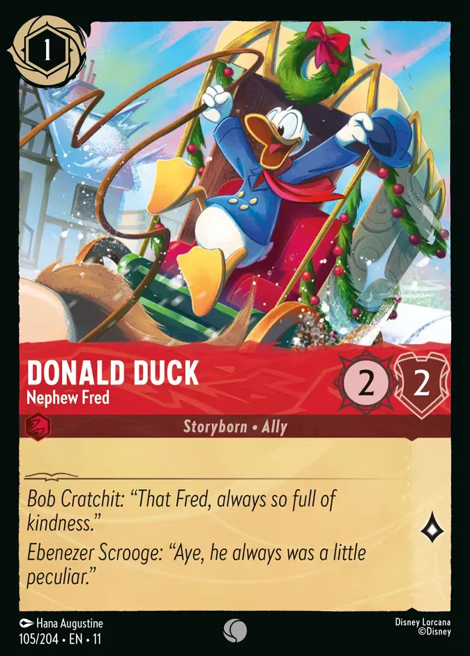 Donald Duck #105 Winterspell Disney Lorcana card