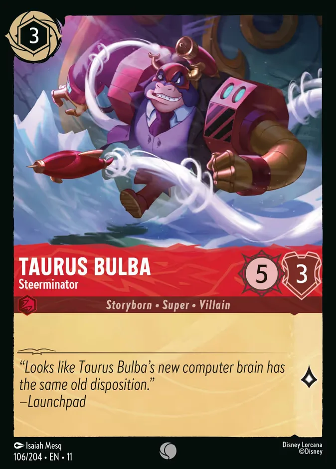 Taurus Bulba #106 Winterspell Disney Lorcana card