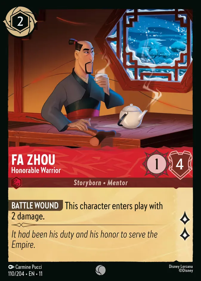 Fa Zhou #110 Winterspell Disney Lorcana card