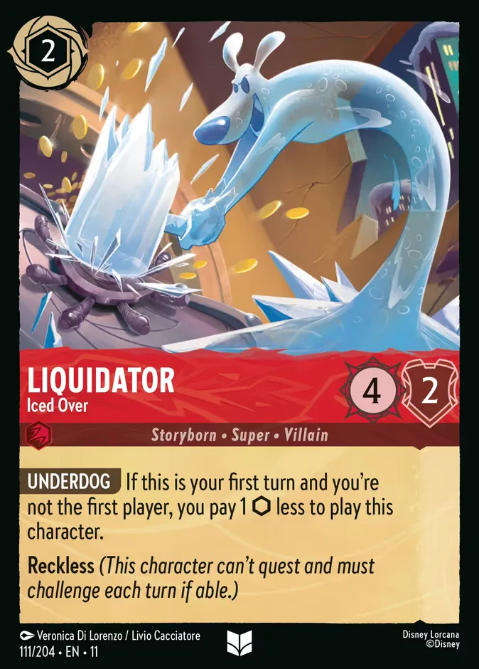 Liquidator #111 Winterspell Disney Lorcana card
