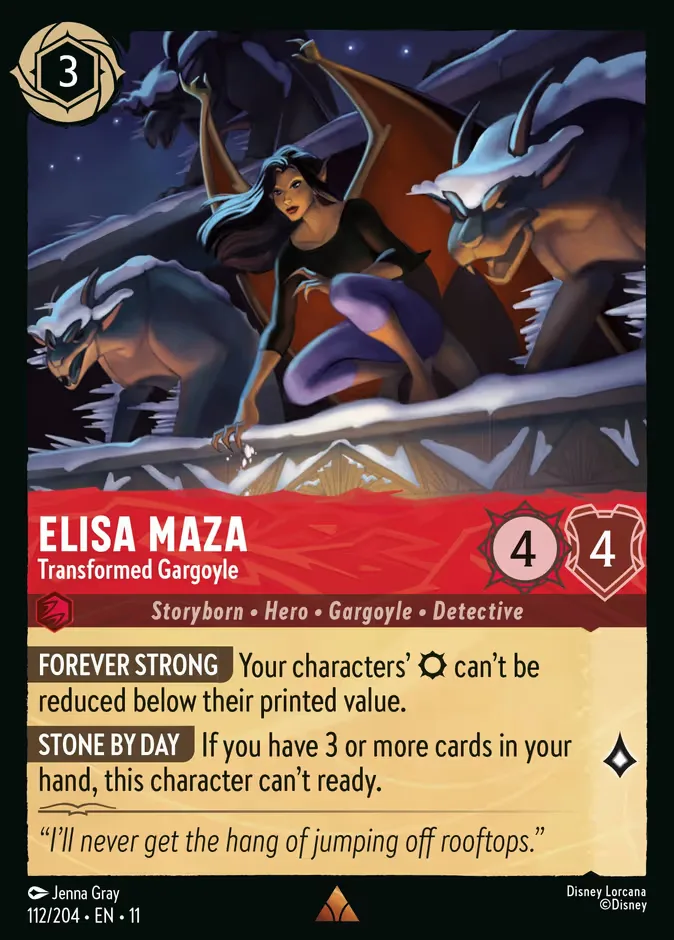 Elisa Maza #112 Winterspell Disney Lorcana card