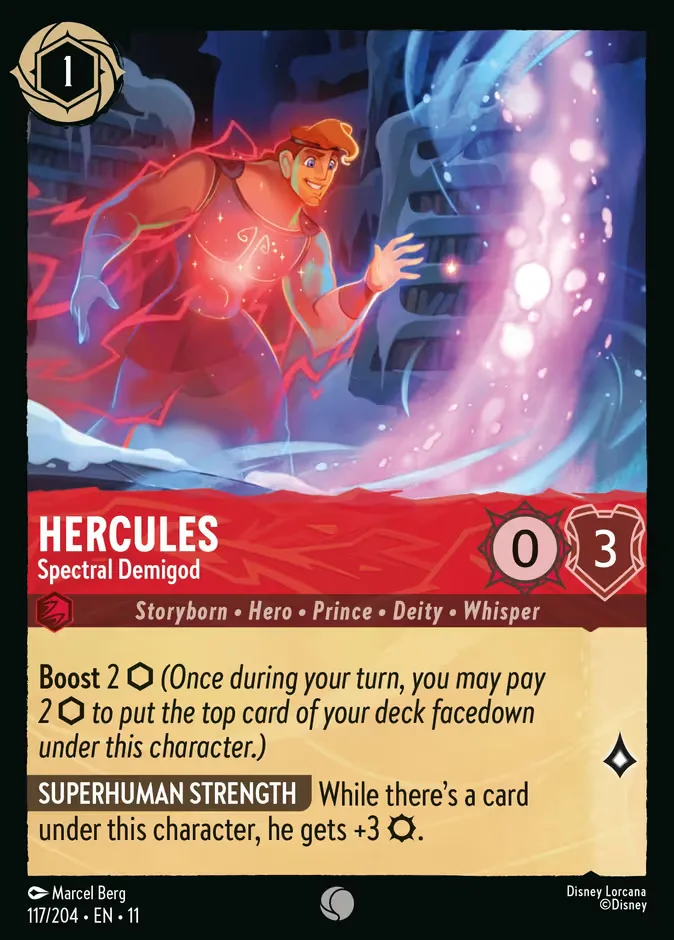Hercules #117 Winterspell Disney Lorcana card