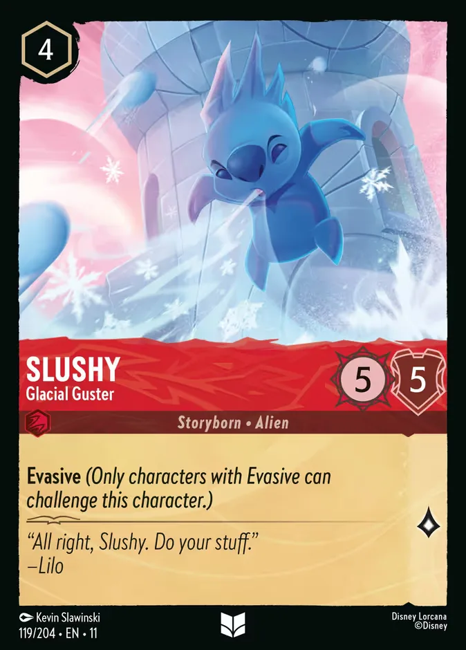 Slushy #119 Winterspell Disney Lorcana card