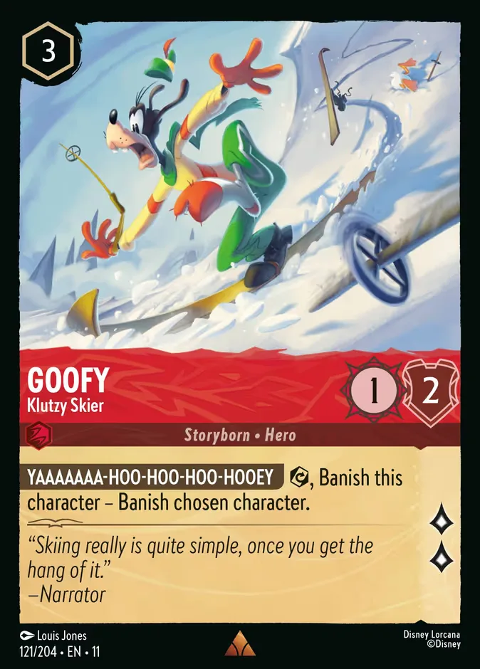 Goofy #121 Winterspell Disney Lorcana card