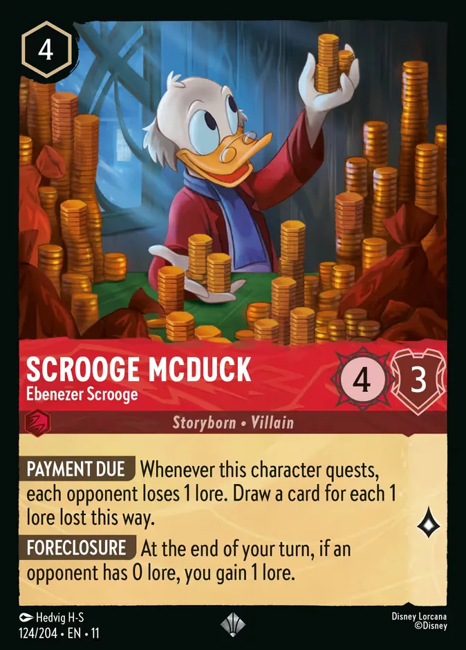 Scrooge McDuck #124 Winterspell Disney Lorcana card