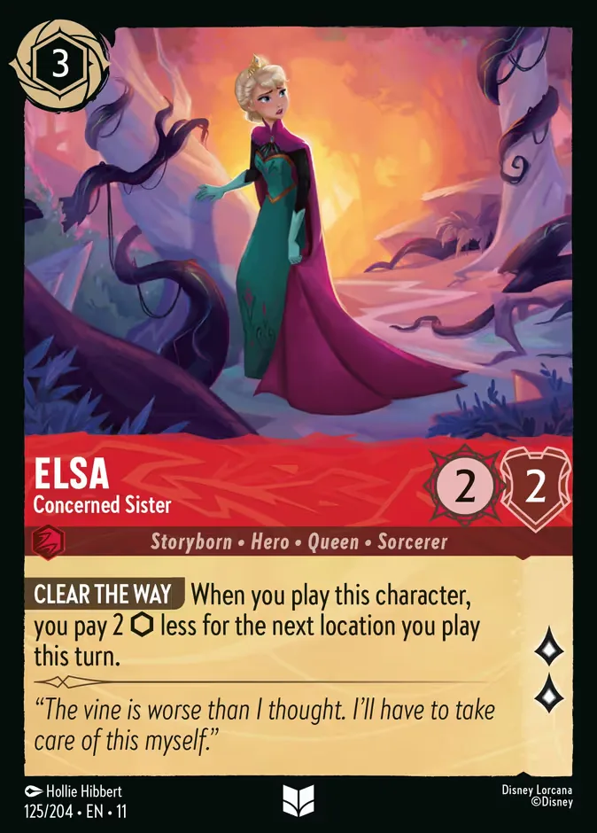 Elsa #125 Winterspell Disney Lorcana card