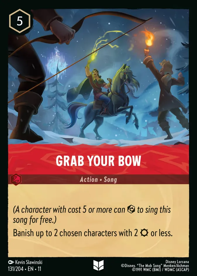 Grab Your Bow #131 Winterspell Disney Lorcana card