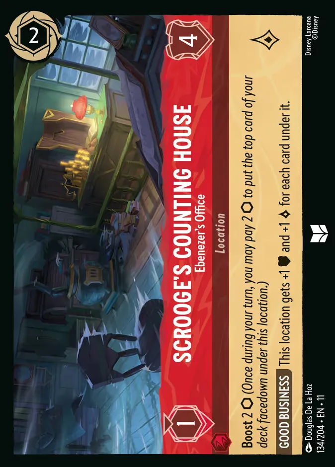 Scrooge's Counting House #134 Winterspell Disney Lorcana card