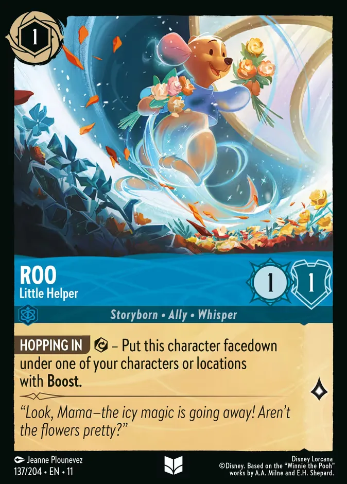 Roo #137 Winterspell Disney Lorcana card