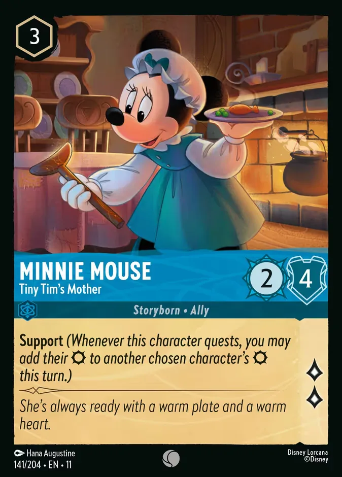Minnie Mouse #141 Winterspell Disney Lorcana card