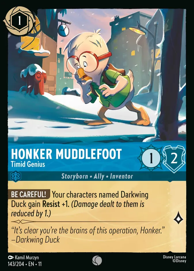 Honker Muddlefoot #143 Winterspell Disney Lorcana card