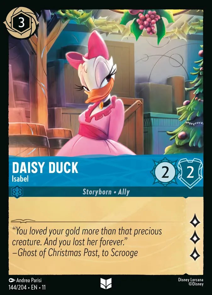 Daisy Duck #144 Winterspell Disney Lorcana card