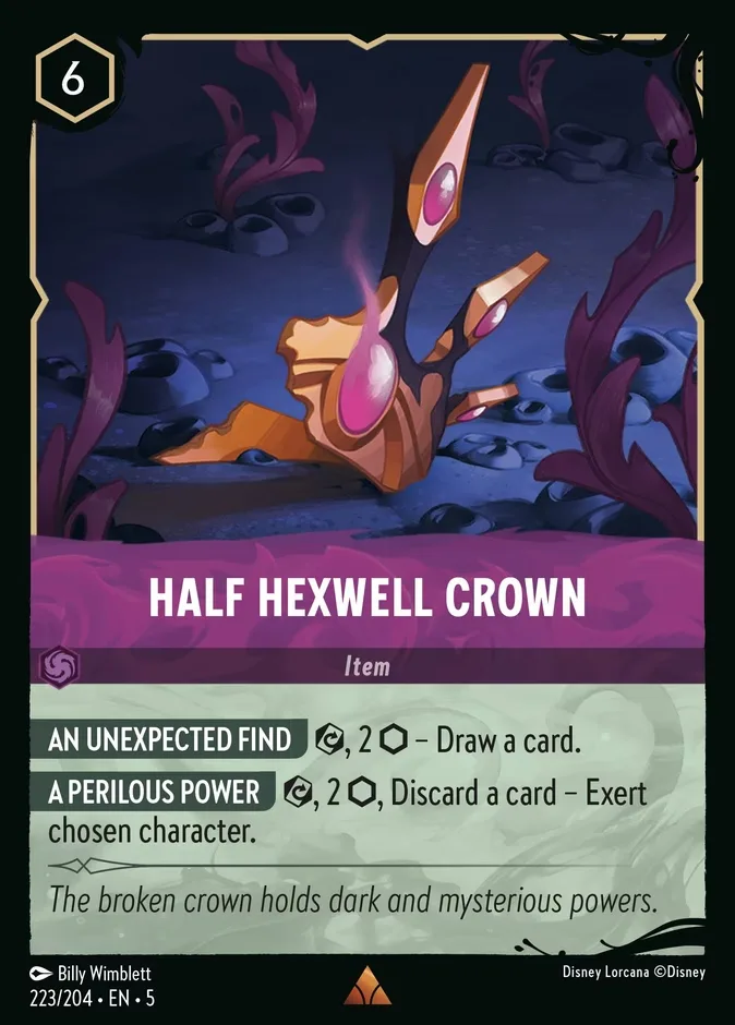 Half Hexwell Crown #223 Shimmering Skies Disney Lorcana card