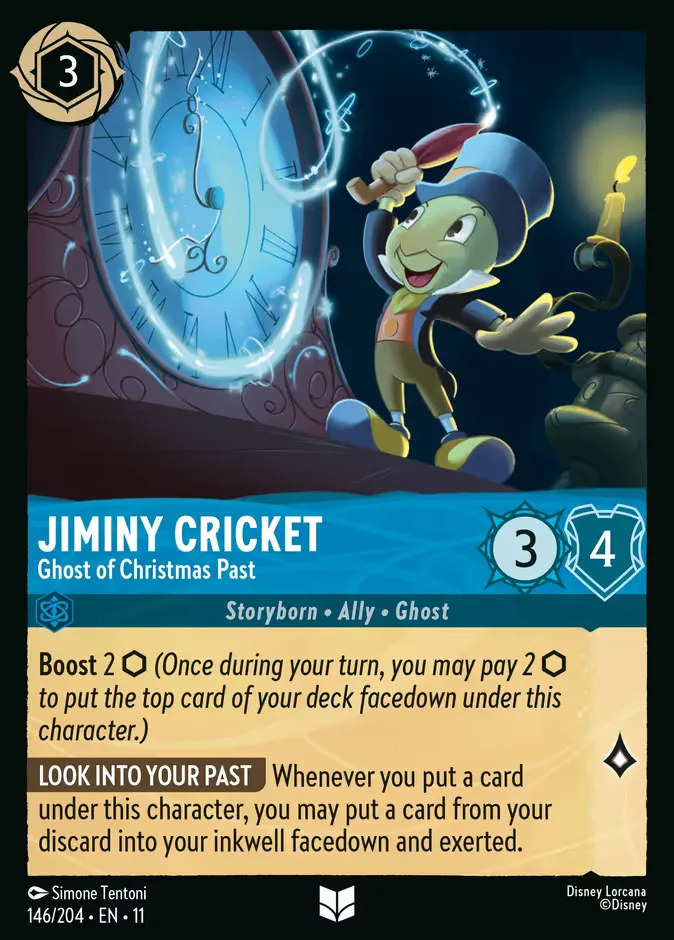 Jiminy Cricket #146 Winterspell Disney Lorcana card