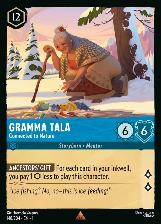 Gramma Tala #148 Winterspell Disney Lorcana card