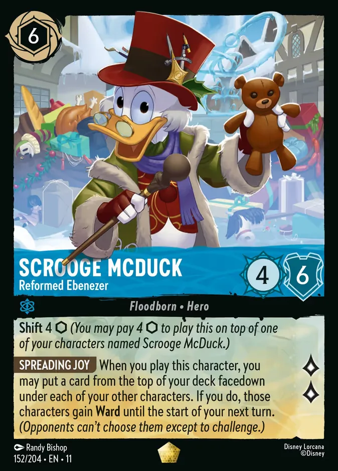 Scrooge McDuck #152 Winterspell Disney Lorcana card