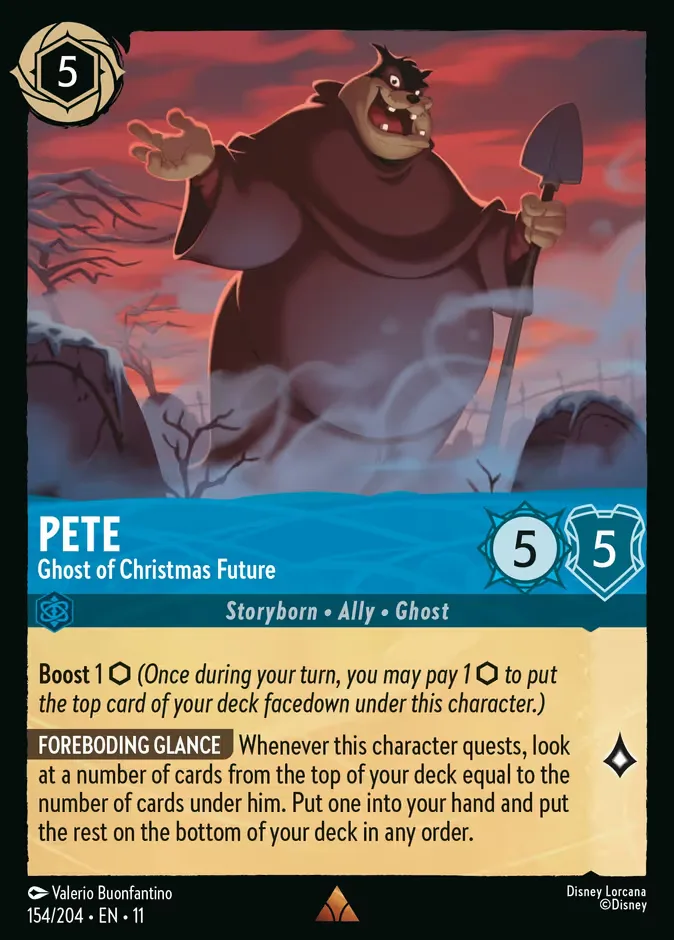 Pete #154 Winterspell Disney Lorcana card