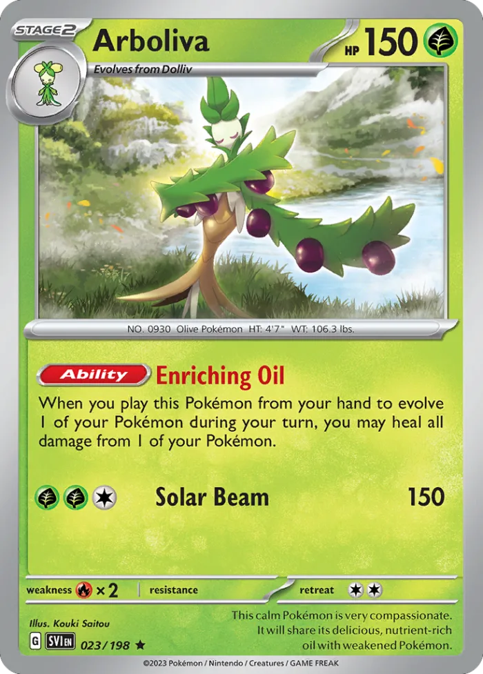 Arboliva #23 Scarlet & Violet Pokemon card