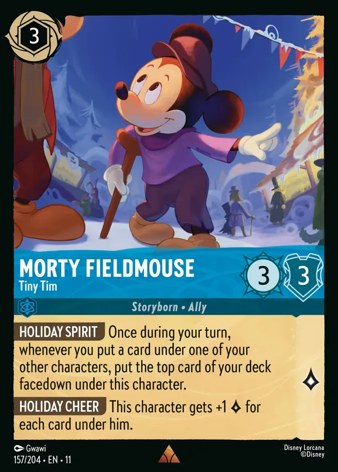 Morty Fieldmouse #157 Winterspell Disney Lorcana card