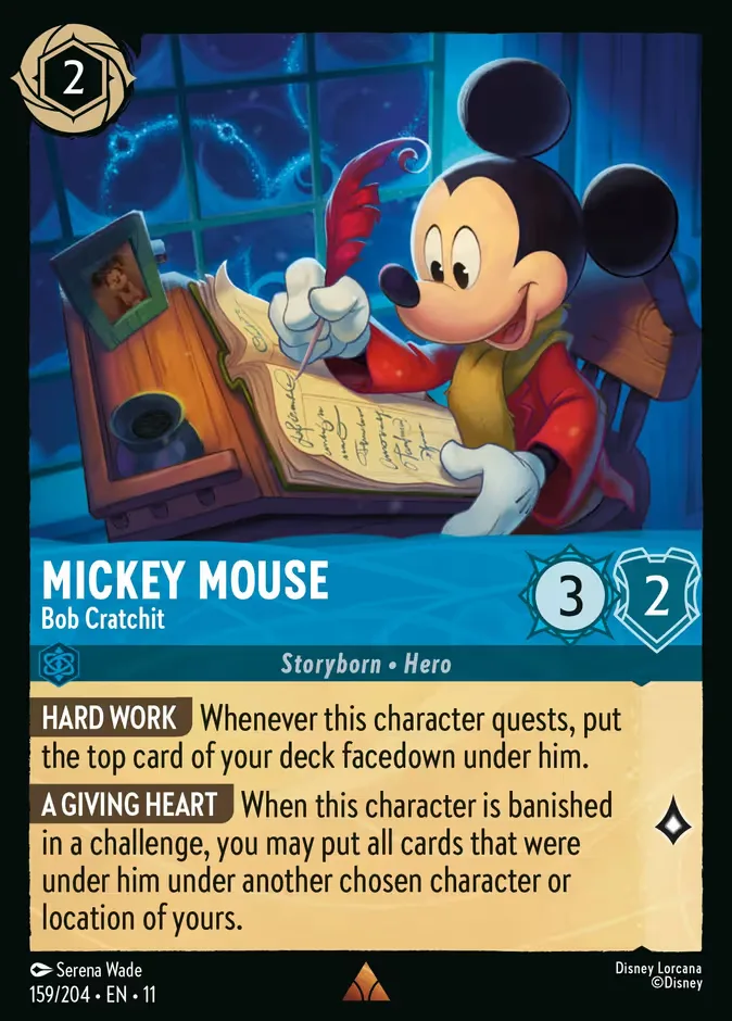 Mickey Mouse #159 Winterspell Disney Lorcana card