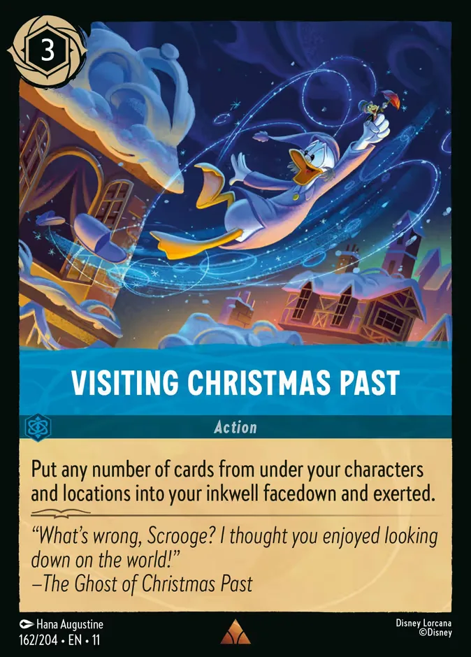 Visiting Christmas Past #162 Winterspell Disney Lorcana card