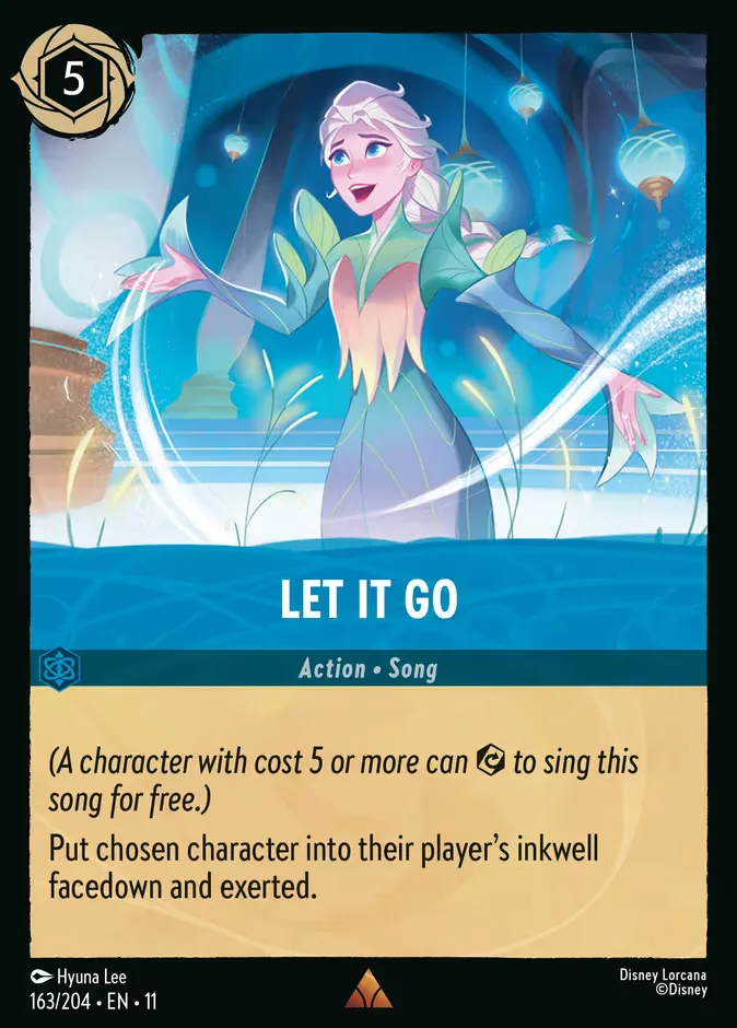 Let It Go #163 Winterspell Disney Lorcana card