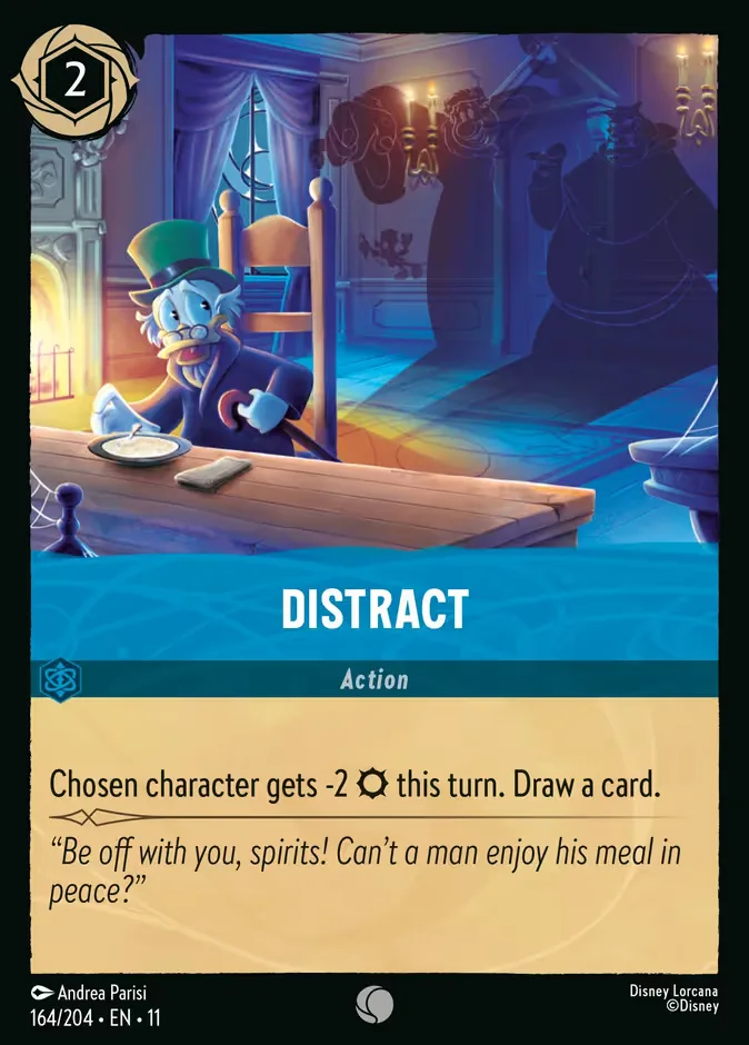 Distract #164 Winterspell Disney Lorcana card