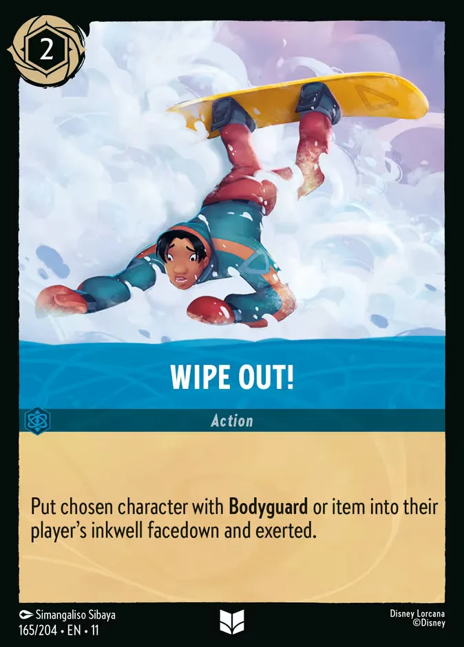Wipe Out! #165 Winterspell Disney Lorcana card