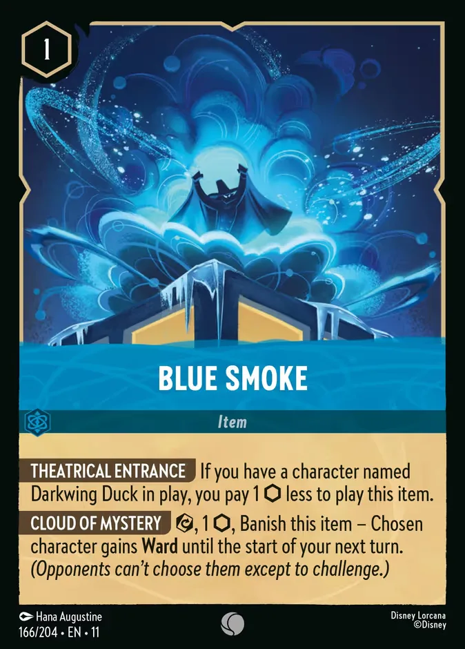 Blue Smoke #166 Winterspell Disney Lorcana card