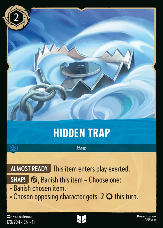 Hidden Trap #170 Winterspell Disney Lorcana card