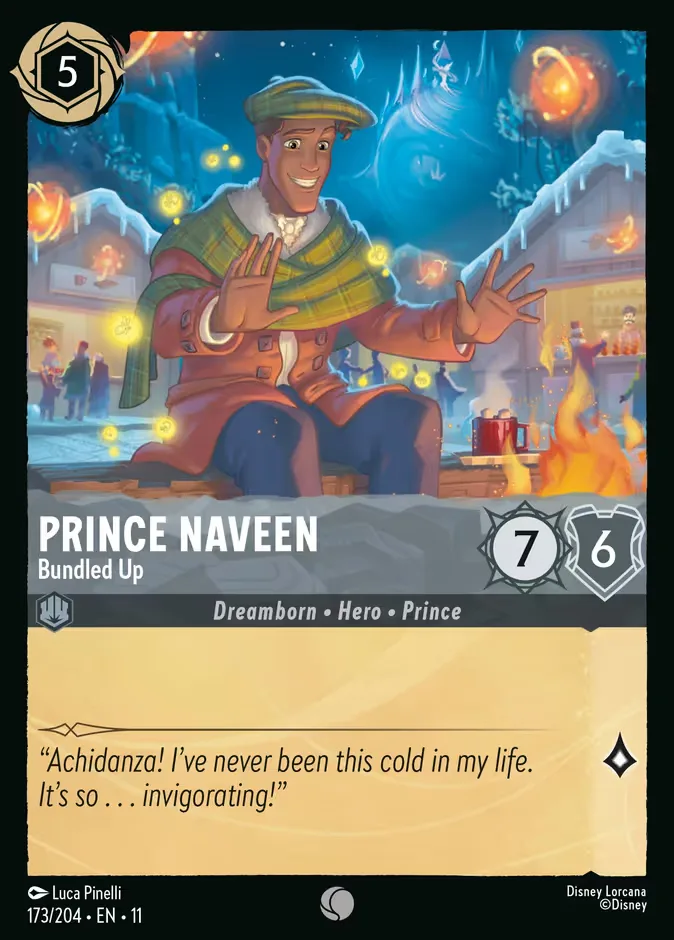 Prince Naveen #173 Winterspell Disney Lorcana card