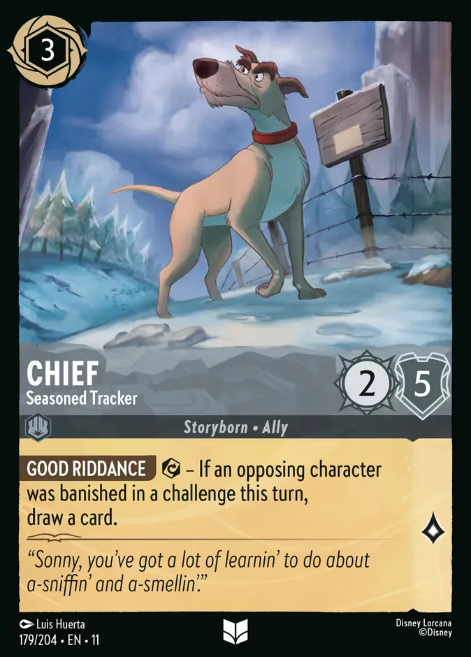 Chief #179 Winterspell Disney Lorcana card