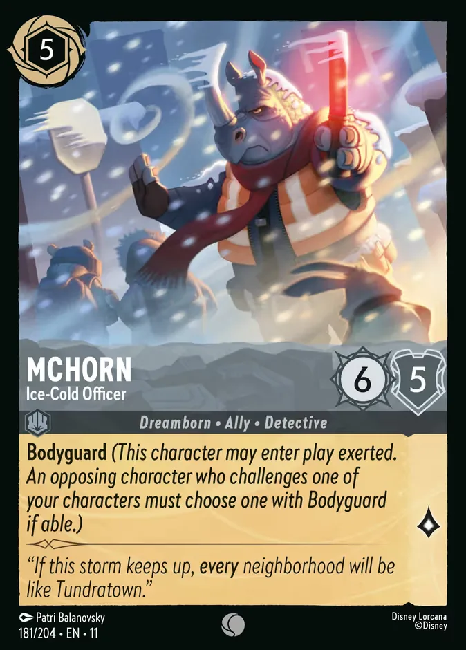 McHorn #181 Winterspell Disney Lorcana card