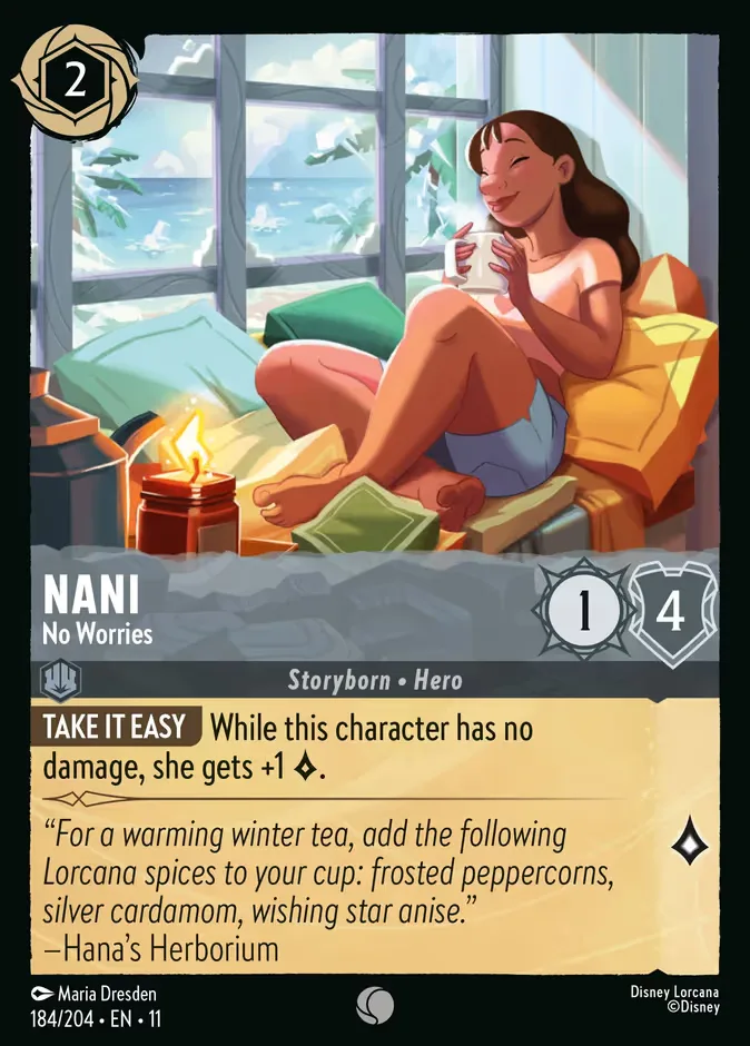 Nani #184 Winterspell Disney Lorcana card