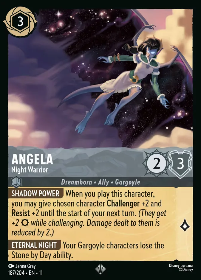 Angela #187 Winterspell Disney Lorcana card