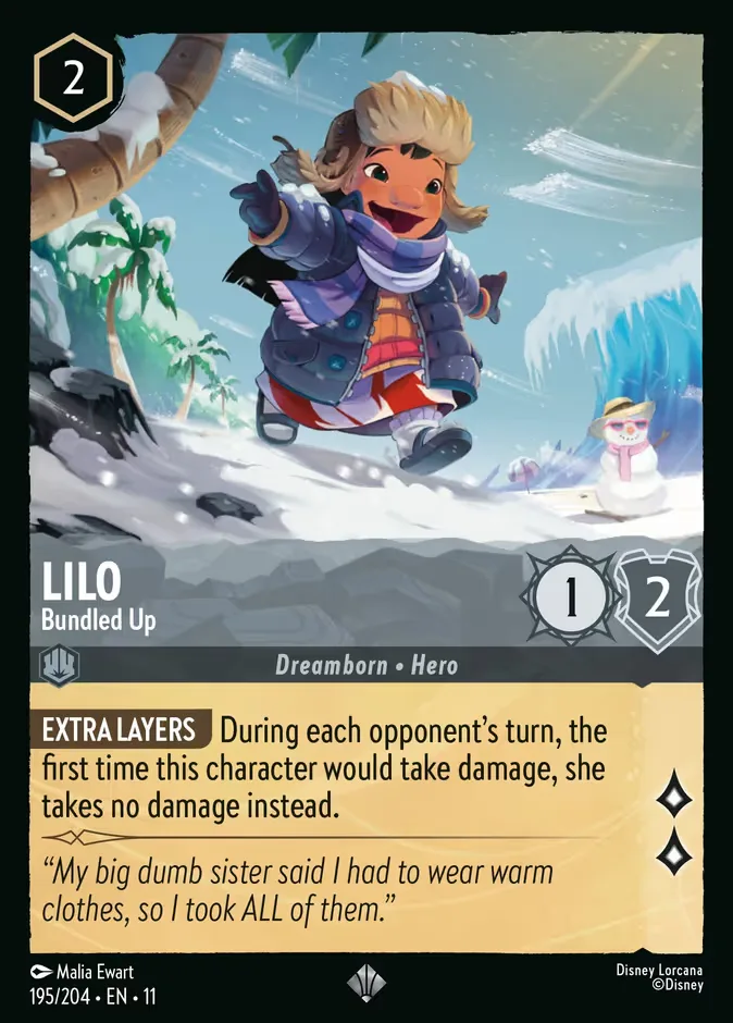 Lilo #195 Winterspell Disney Lorcana card