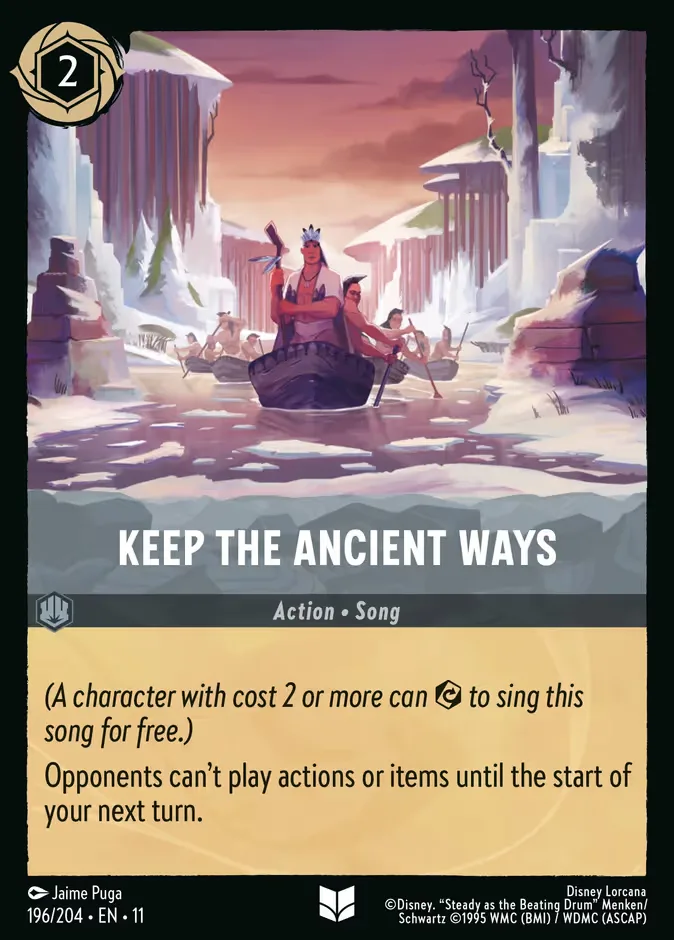 Keep the Ancient Ways #196 Winterspell Disney Lorcana card