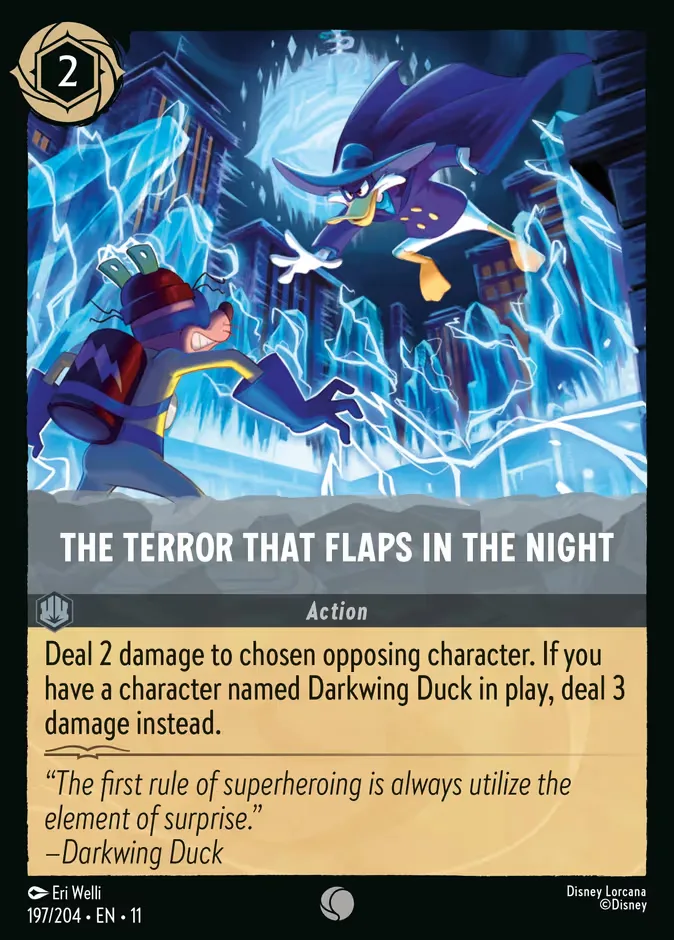 The Terror That Flaps in the Night #197 Winterspell Disney Lorcana card
